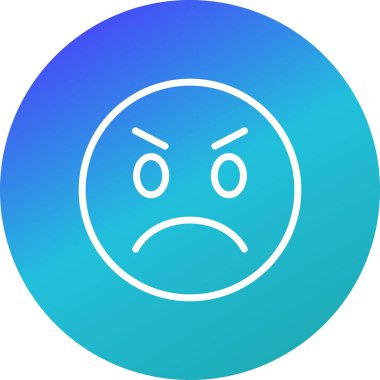 Kızgın Emoji vektör simge işareti simge vektör çizim kişisel ve ticari kullanım için..