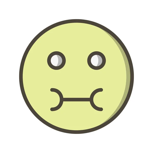 Kranke Emoji Vektor Symbol Symbol Vektor Illustration Für Den Persönlichen — Stockvektor