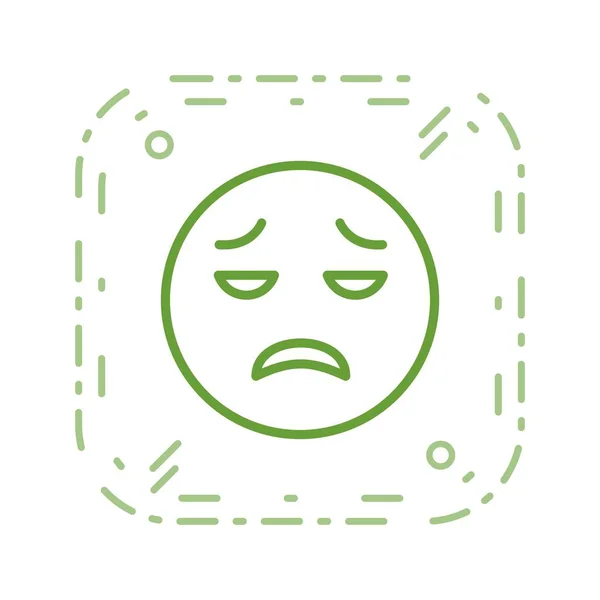 Disappointed Emoji Vector Icon Sign Icon Vector Illustration Personal Commercial — Stock Vector