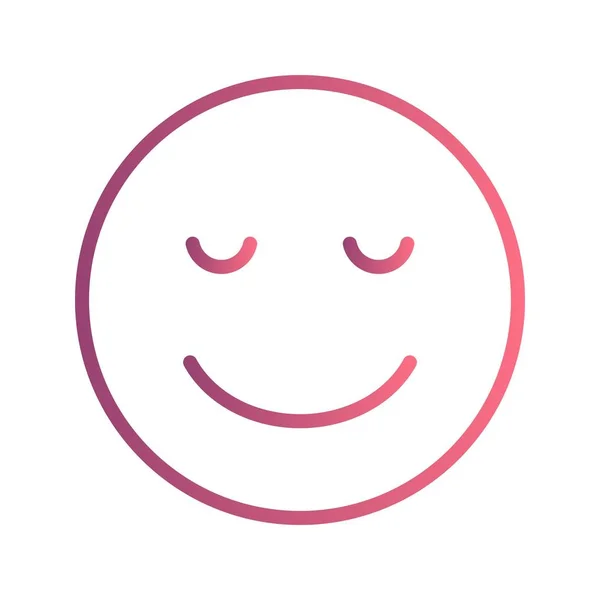 Спокійні Emoji Векторні Значки Векторні Ілюстрації Особистого Комерційного Використання — стоковий вектор