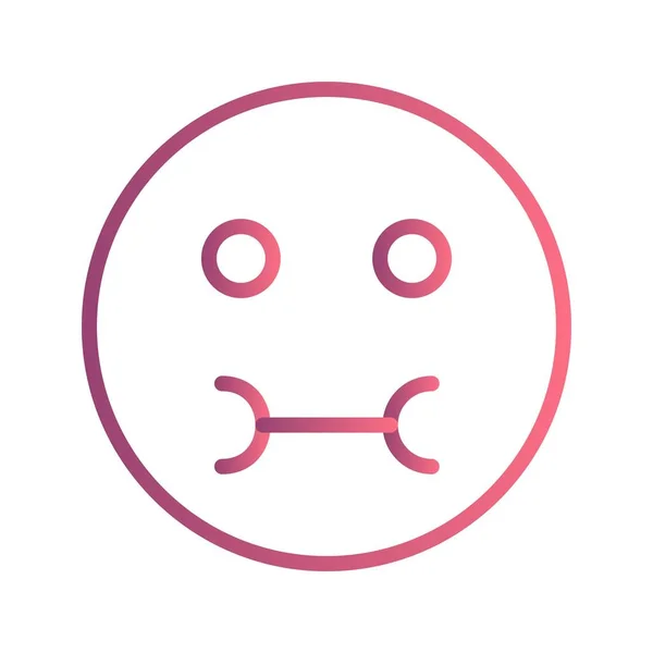 Εικονογράφηση Διάνυσμα Εικονίδιο Σύμβολο Εικονίδιο Άρρωστος Emoji Φορέα Για Προσωπική — Διανυσματικό Αρχείο