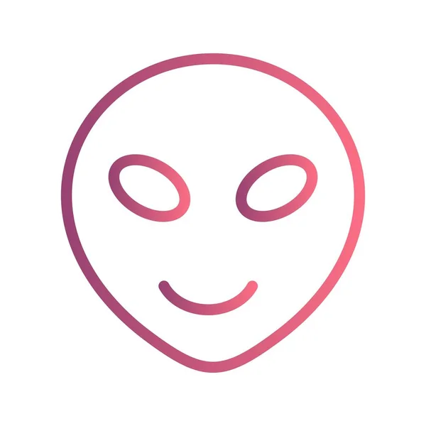 Εικονογράφηση Διάνυσμα Εικονίδιο Αλλοδαπός Φορέας Emoji Εικονίδιο Σημάδι Για Προσωπική — Διανυσματικό Αρχείο