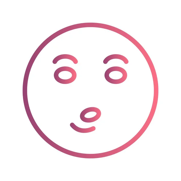 Whistle Emoji Vektor Symbol Zeichen Symbol Vektor Illustration Für Den — Stockvektor