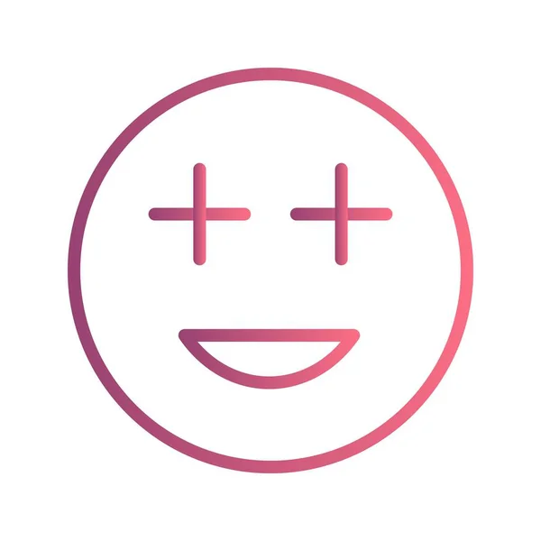 Positive Emoji Vektor Symbol Symbol Vektor Illustration Für Den Persönlichen — Stockvektor