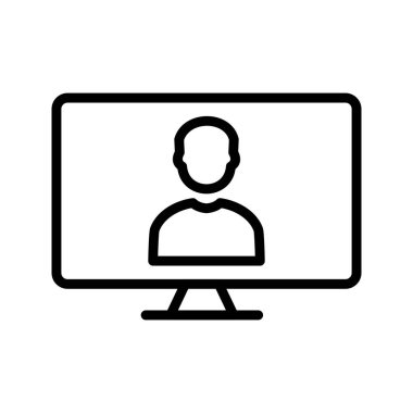 Online iş vektör simge işareti simge vektör çizim kişisel ve ticari kullanım için..