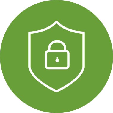 Kişisel ve ticari kullanım için çevrimiçi koruma vektör simge işareti simge vektör çizim..