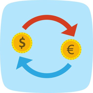 Döviz Euro dolar vektör simge işareti simge vektör çizim kişisel ve ticari kullanım için ile..