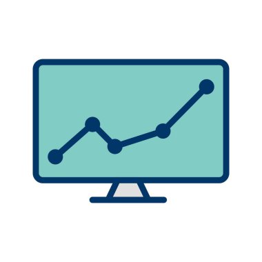 Borsa vektör simge işareti simge vektör çizim kişisel ve ticari kullanım için..