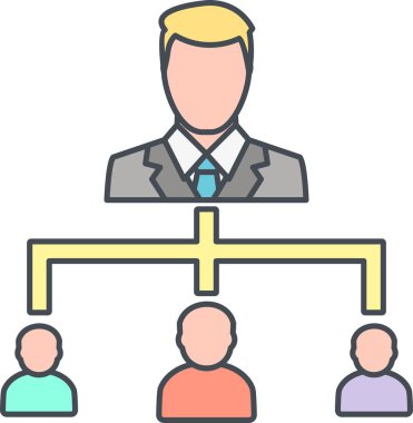 Organizasyon vektör simge işareti simge vektör çizim kişisel ve ticari kullanım için..