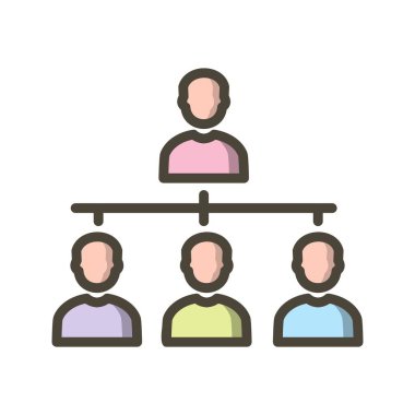 Organizasyon vektör simge işareti simge vektör çizim kişisel ve ticari kullanım için..