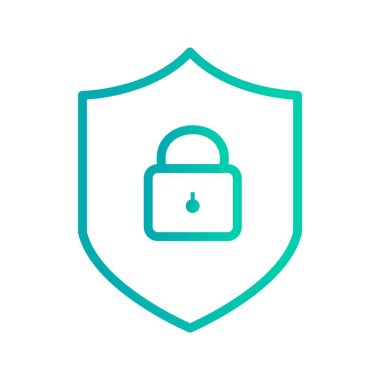 Kişisel ve ticari kullanım için çevrimiçi koruma vektör simge işareti simge vektör çizim..