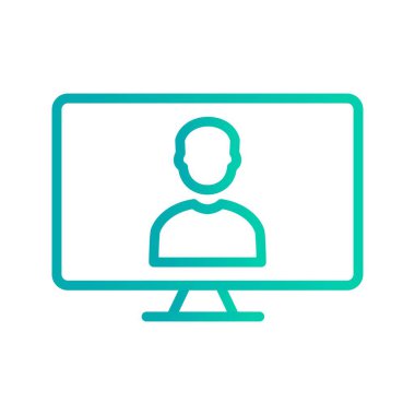 Online iş vektör simge işareti simge vektör çizim kişisel ve ticari kullanım için..