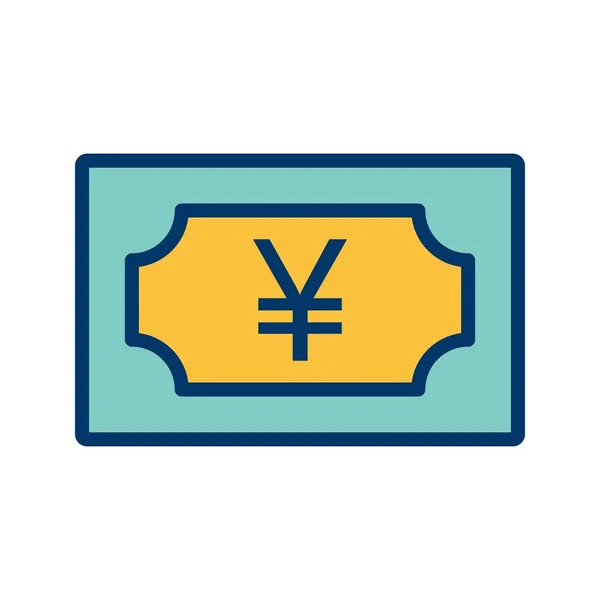 Yen Vector Icon Signaal Pictogram Vectorillustratie Voor Persoonlijk Commercieel Gebruik — Stockvector