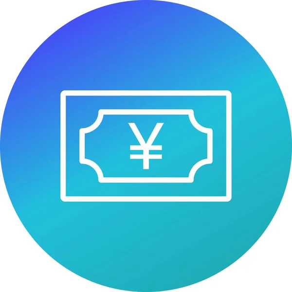Icono Vector Yen Icono Signo Icono Vector Ilustración Para Uso — Archivo Imágenes Vectoriales