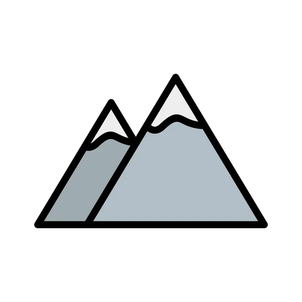Icono Vector Montañas Icono Signo Ilustración Vector Para Uso Personal — Archivo Imágenes Vectoriales