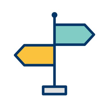 Yön vektör simge işareti simge vektör çizim kişisel ve ticari kullanım için..