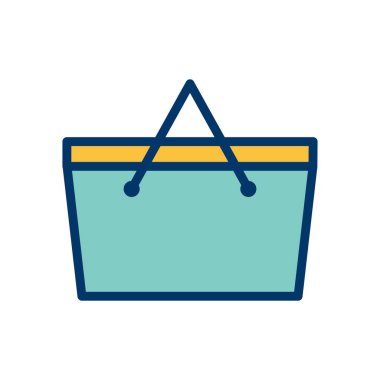 Piknik sepeti vektör simge işareti simge vektör çizim için kişisel ve ticari kullanım..