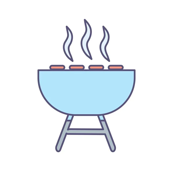 Barbecue Vektor Ikonen Logga Ikonen Vektorillustration För Personligt Och Kommersiellt — Stock vektor