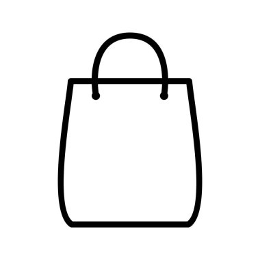 Alışveriş çantası işareti simge vektör çizim kişisel ve ticari kullanım için..