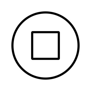 Dur işareti simge vektör çizim kişisel ve ticari kullanım için..