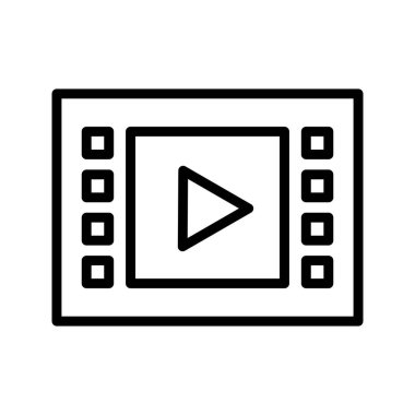 Müzik çalar işaret simge vektör çizim kişisel ve ticari kullanım için..