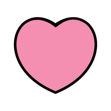 Kalp işareti simge vektör çizim kişisel ve ticari kullanım için..