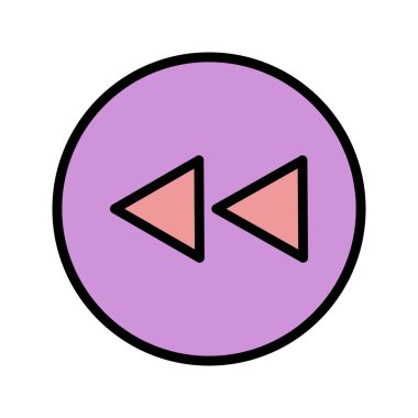 Arka işaret simge vektör çizim kişisel ve ticari kullanım için..