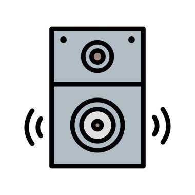 Hoparlör işaret simge vektör çizim kişisel ve ticari kullanım için..