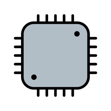 İşlemci işareti simge vektör çizim kişisel ve ticari kullanım için..
