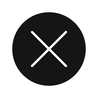 İşareti simge vektör çizim kişisel ve ticari kullanım için iptal..