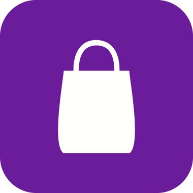 Alışveriş çantası işareti simge vektör çizim kişisel ve ticari kullanım için..