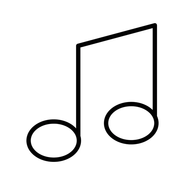 個人的な商業使用のため音楽メモ記号アイコン ベクトル図 — ストックベクタ