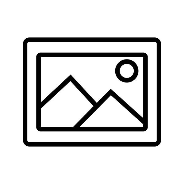 Resim işareti simge vektör çizim kişisel ve ticari kullanım için..