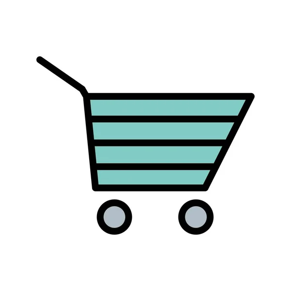Shopping Cart Teken Icon Vectorillustratie Voor Persoonlijk Commercieel Gebruik — Stockvector