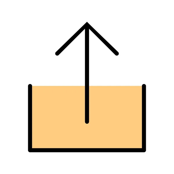 Ilustração Vetor Ícone Sinal Upload Para Uso Pessoal Comercial —  Vetores de Stock