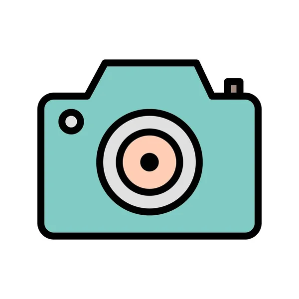 Ilustrasi Vektor Ikon Tanda Tangan Kamera Untuk Penggunaan Pribadi Dan - Stok Vektor