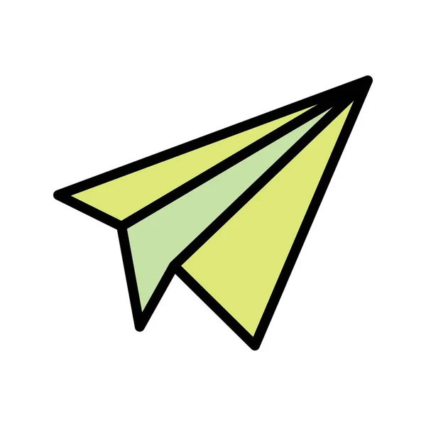 Illustration Vectorielle Icône Avion Papier Pour Usage Personnel Commercial — Image vectorielle