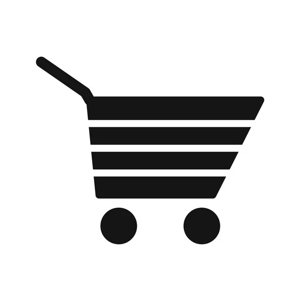Shopping Cart Sign Ikonen Vektorillustration För Personligt Och Kommersiellt Bruk — Stock vektor