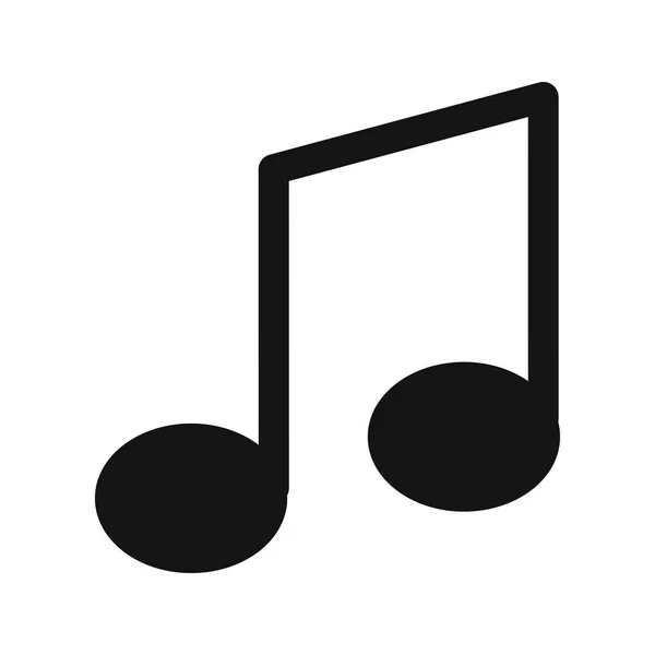 Музичний Знак Значок Іконка Векторні Ілюстрації Особистого Комерційного Використання — стоковий вектор