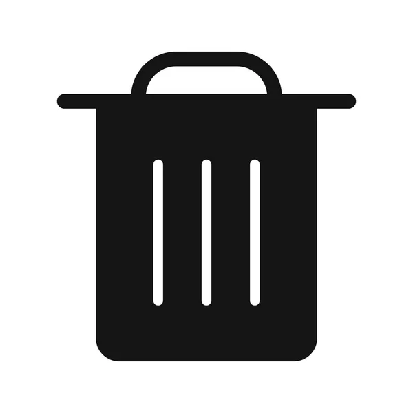 Ilustração Vetor Ícone Sinal Lixo Para Uso Pessoal Comercial — Vetor de Stock