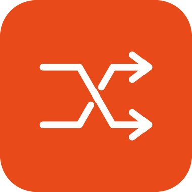Shuffle işareti simge vektör çizim kişisel ve ticari kullanım için..