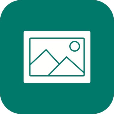 Resim işareti simge vektör çizim kişisel ve ticari kullanım için..