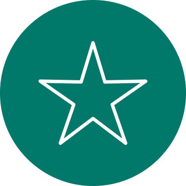 Yıldız işareti simge vektör çizim kişisel ve ticari kullanım için..