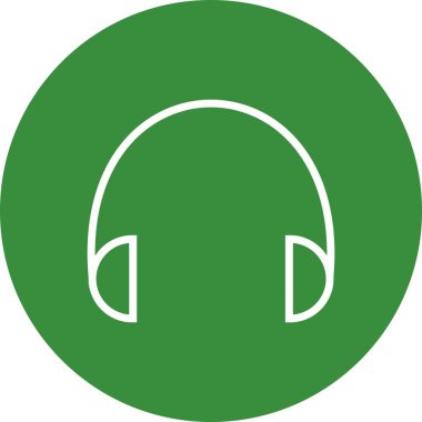 Kulaklık işareti simge vektör çizim kişisel ve ticari kullanım için..