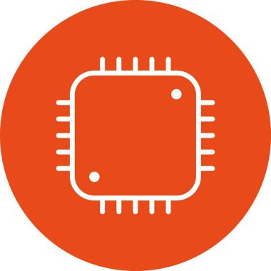 İşlemci işareti simge vektör çizim kişisel ve ticari kullanım için..