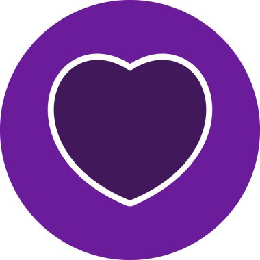 Kalp işareti simge vektör çizim kişisel ve ticari kullanım için..