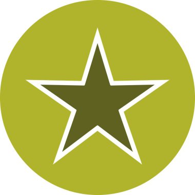 Yıldız işareti simge vektör çizim kişisel ve ticari kullanım için..