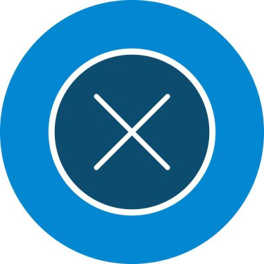 İşareti simge vektör çizim kişisel ve ticari kullanım için iptal..