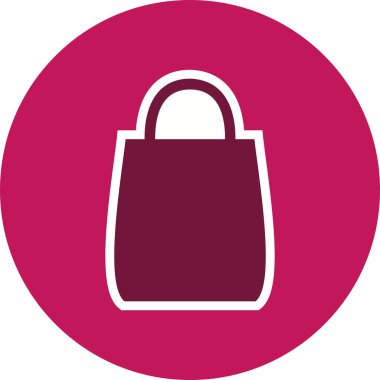 Alışveriş çantası işareti simge vektör çizim kişisel ve ticari kullanım için..