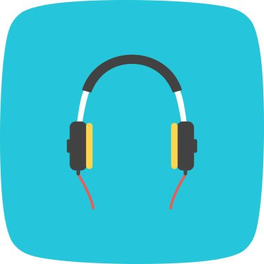 Kulaklık işareti simge vektör çizim kişisel ve ticari kullanım için..